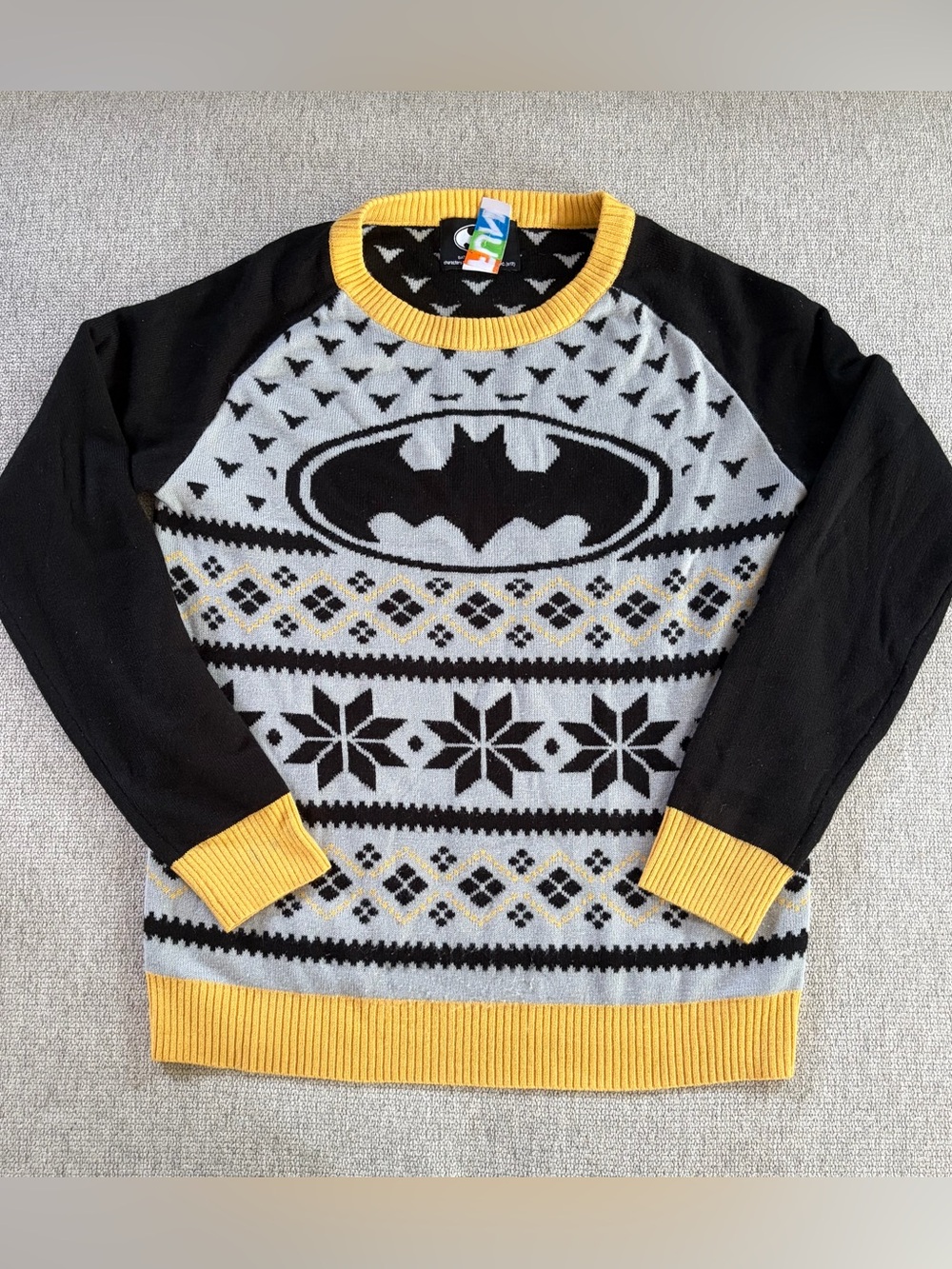 🦇 DC Comics Batman Christmas Sweater - Size M